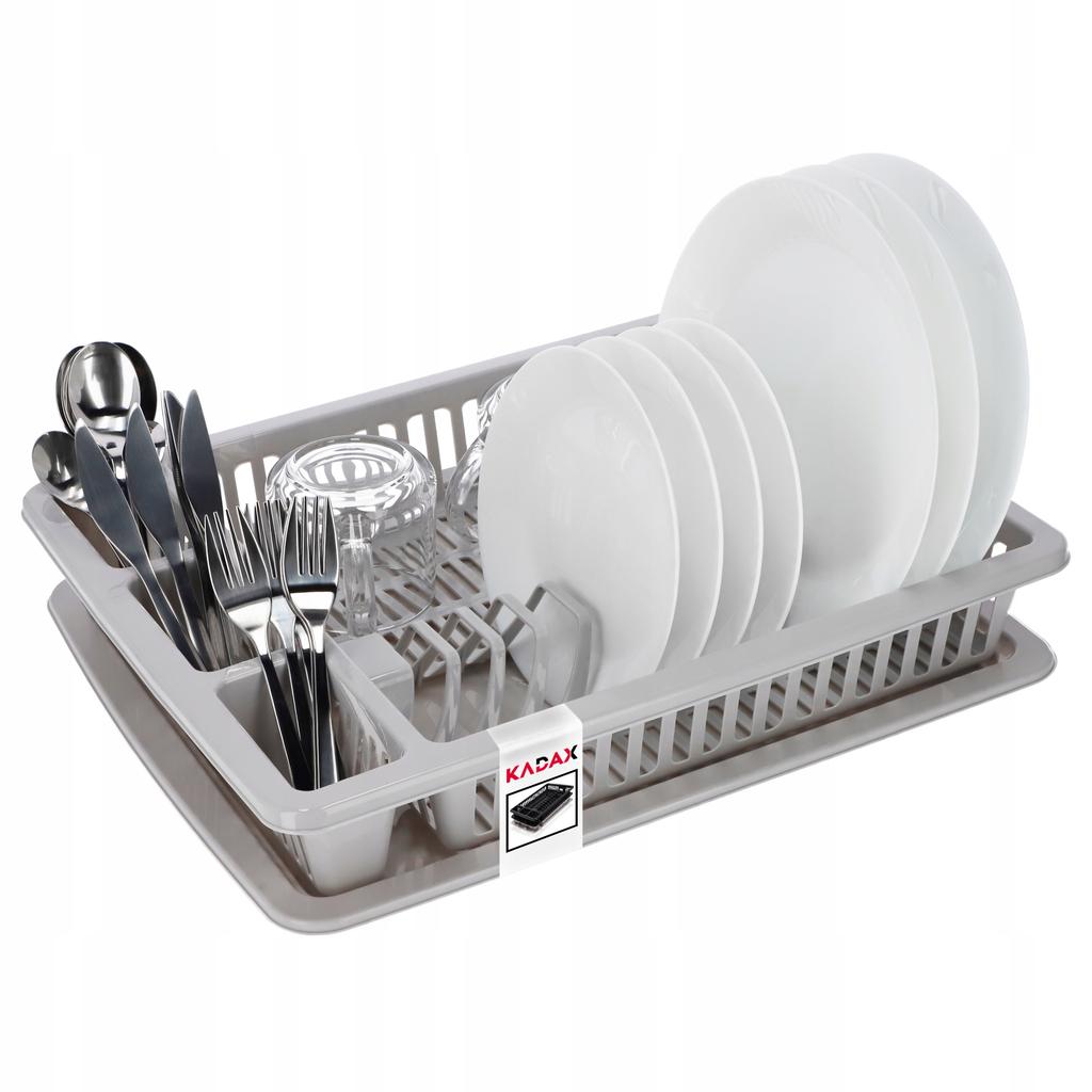 KADAX Сушилка для посуды Подставка для столовых приборов Поддон Одноуровневая