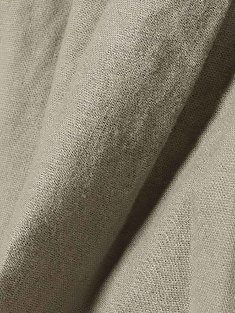 Beams Heart Linen Blend Dry Touch Jog Size M Women's Pants, Olive,