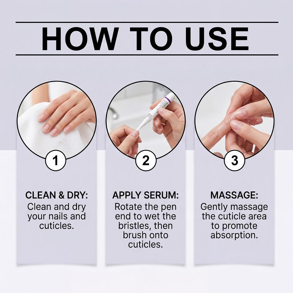 Moisturizing nail care pen, nourishes the nail surface, gently cares for the nail structure, portable nutrient solution, hand care and manicure