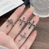 Панк Специя Девушка Красный Крест Циркон Модное Открывающее Кольцо Куса Эмаль Нейтральный Стиль Личность Простое Кольцо