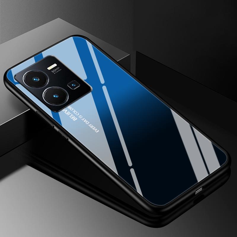 Чехол-крышка для VIVO Y35 2022, Чехлы из закаленного стекла для Vivo V21 5G 4G V21E Y11S Y12S Y20S V20 SE Y03 V2022 V2023, Жесткий задний бампер