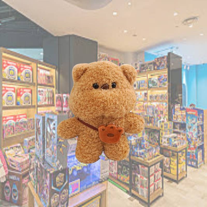 Bear Plush Toy Pendant Bag Keychain Portable Suitable For Giving As A Cute Gift