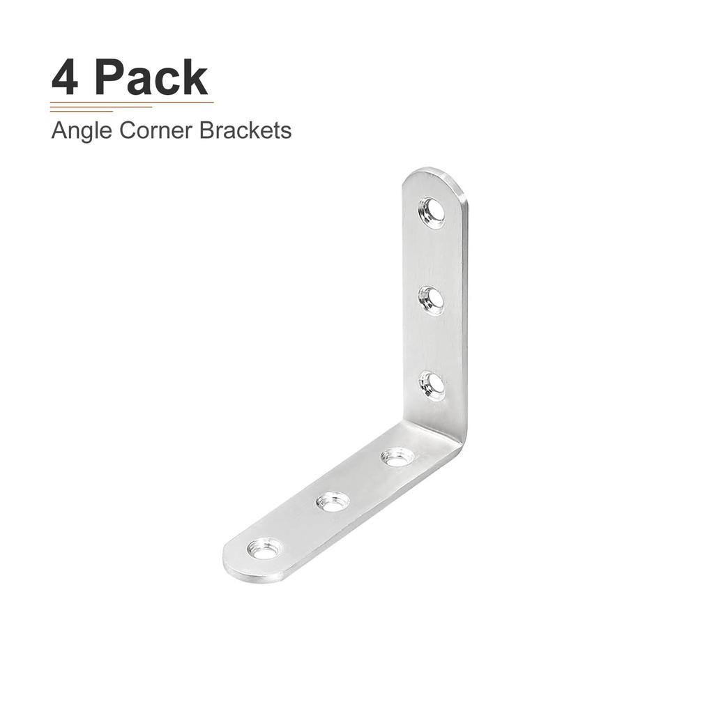 DTGN 80 x 80 x 20mm L Bracket Corner Brace 4 Pcs Perfect for