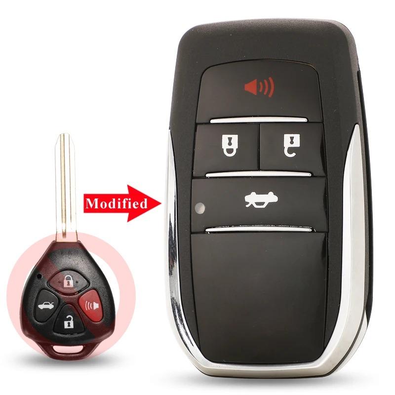 Upgrade 2/3/4 Button Flip Key Case For Toyota Reiz Camry Rav4 Yaris Corolla 4Runner Avlon Folding Car Remote Key Shell
