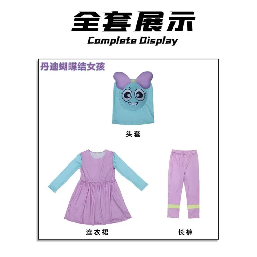 2025halloween Dandy Boxten Cosplay Costume pour enfants, combinaison canivale, jeu d'horreur, tournesol, monde
