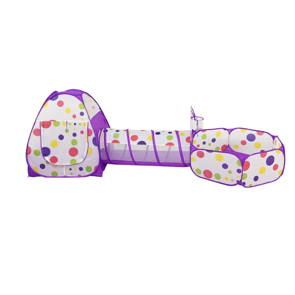 Ball Pool Pool-tube-teepee 3pc Play Tent Children Kids Play House