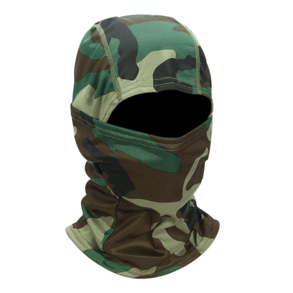 Men's Outdoor Cycling Tactical Camouflage Balaclava Sunscreen Skullcap Helmet Liner