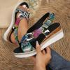 Women's Wedges Sandals Ladies Summer Casual Platform Fashion Open Toe Print Rome Sandals Female Beach Sandals Sandalias De Mujer