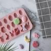 Easter Handmade Soap Mold Silicone Mold Easter Rabbit Bunny Colored Egg Mould For Diy Baking Jelly Pudding Chocolate Cake Tool