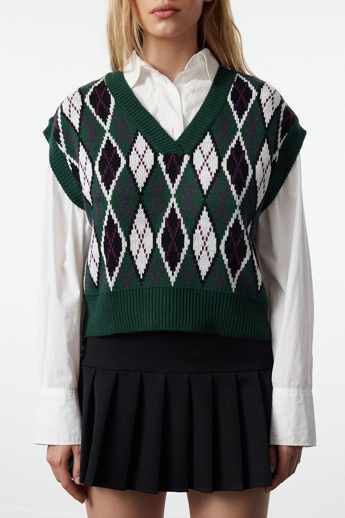 Women's Fashionable Stylish Sweater Black Wide Fit Knitwear Sweater