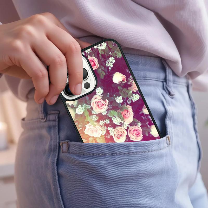 Пион Подсолнух Роза Ромашка Растения Цветок Чехол для Телефона Для iPhone 17 Air 15 16e 14 13 Pro Max Coque 12 11 Pro Max PLUS чехол