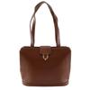 Tote Bag Vintage Brown Calfskin Women Used