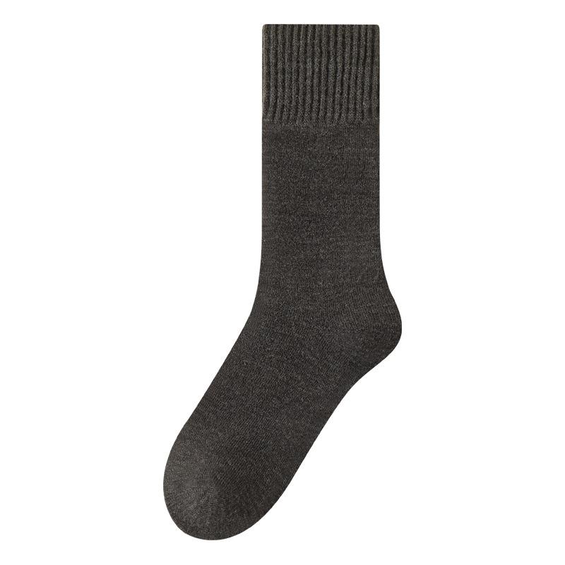 Wool, Fleece, Thickened Warm Men's Socks, Winter Thigh-high Socks, Cashmere and Mid-calf Socks