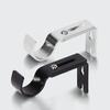 2 Pcs Curtain Rod Bracket Hard Adjustable Length Thicken Practical Wide Application Great Hardness Holders for Bedroom