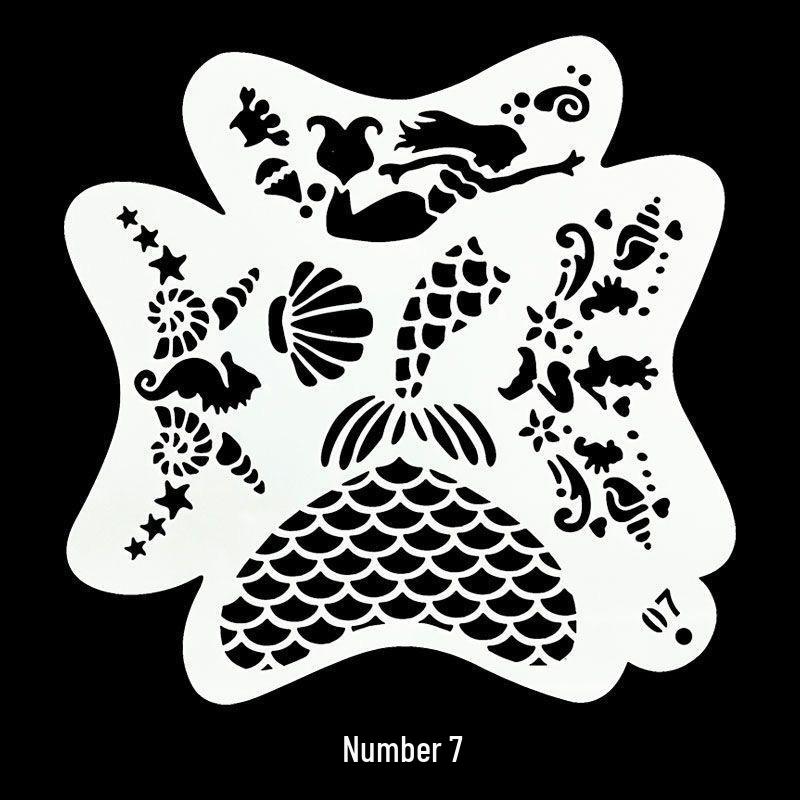 Children's Face & Body Painting Stencils – DIY Tattoo Patterns and Graffiti Templates