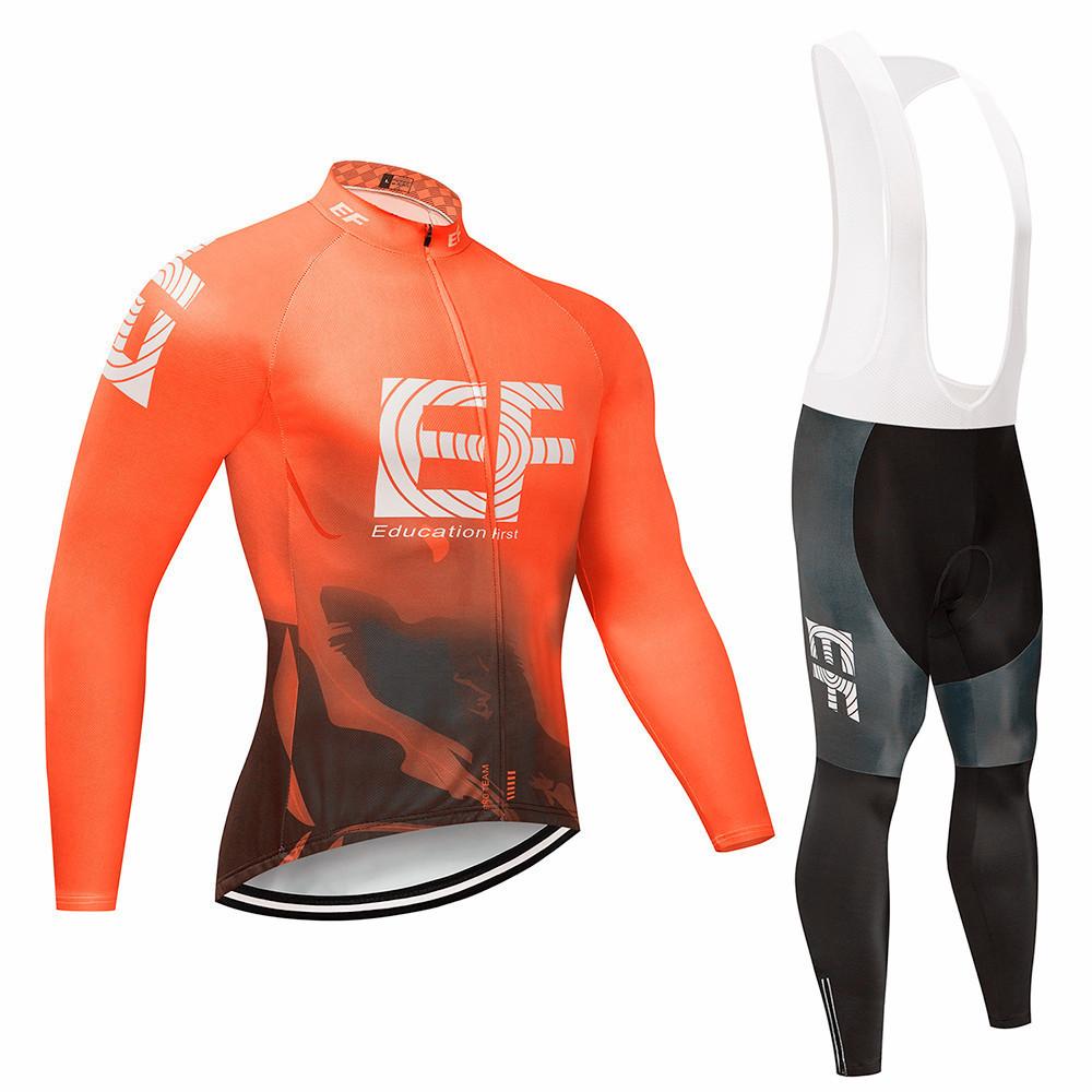 Cycling Suit Long Sleeve Suit Men's and Women's Breathable Mountain Bike Suit Team Edition Cycling Road Bike Suit