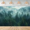 1 piece of high-definition fog tree wall art - solemn fog forest polyester photo backgroundzyc