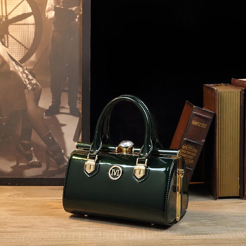 Новая модная простая сумка из натуральной лакированной кожи