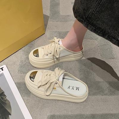 Сандалии Прозрачная обувь для женщин 2024 Подростковые шлепанцы с бантом Женские тапочки Платформа Толстые мюли Летние Высокие до 5 см каблук Тренд W