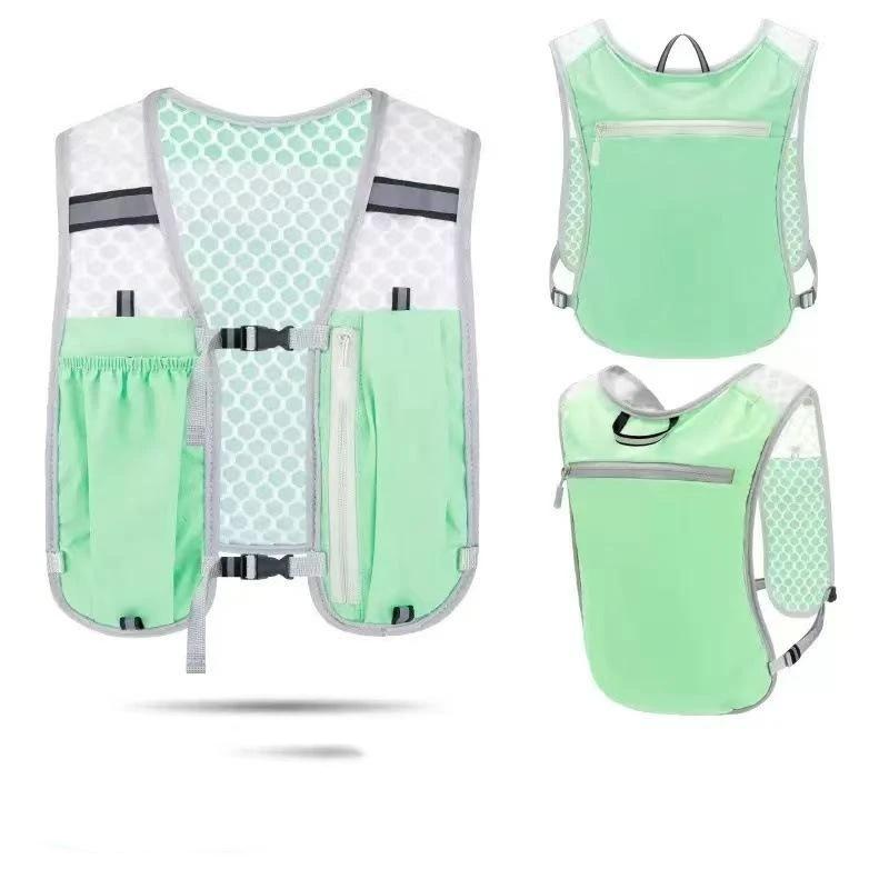 Lightweight Unisex Running Hydration Vest Adjustable Chest Strap Reflective for Long Distance Running Hiking
