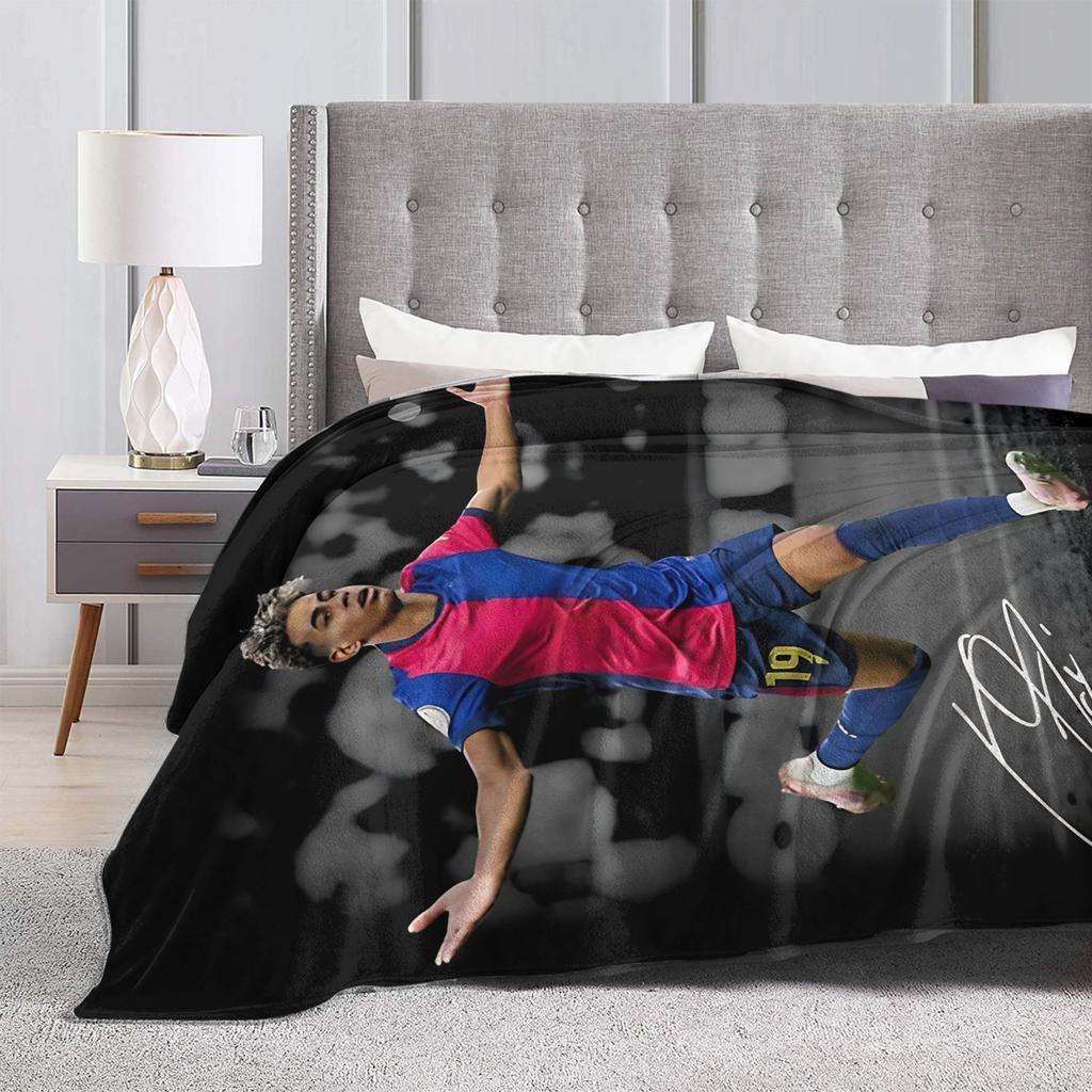 Ламин Ямаль  Одеяла  Туристические Фланелевое Пледное Одеяло Для Декора Дома Мягкий Дизайн Качественное Покрывало Идея Для Подарка