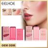 Cheek Blush Facial Nourishing Blush Gel Cream Waterproof Multi Purpose Eyes Lips Makeup Blush Stick Waterproof Facial Blush Stick Cheek Rouge