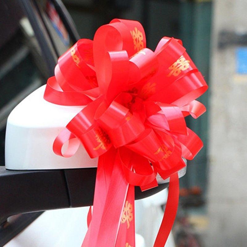 Flower Pulling Wedding Room Staircase Handrail Ball Flower Men's Team Decoration Wedding Decoration Ribbon Decoration, Flower Pulling