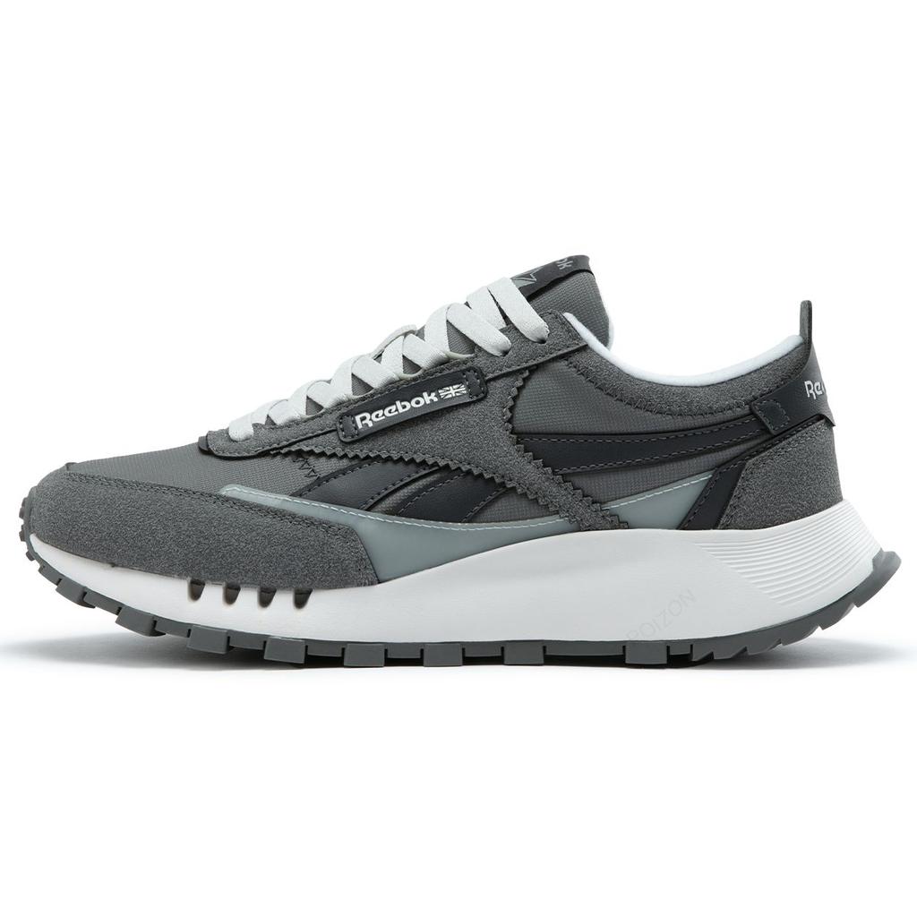 Reebok Cl Legacy W Винтажные Спортивные Туфли на Толстой Подошве Повседневные Кроссовки с Низким Верхом для Бега Унисекс кроссовки Серые 24FRC903U1GG0
