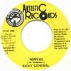 7inch Record RICKY GENERAL - Peppers None Artisctic Recor 1995 Jamaica Reggae, Ska & Dub