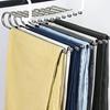 Multi-layer Trouser Rack Storage Holder Anti-Slip Foldable Design Versatile Stainless Steel Anti-Slip Clothes Hanger Scarf Holder