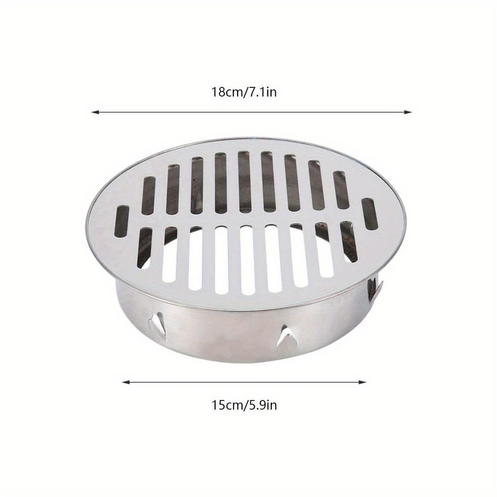 Сверхпрочная крышка слива для пола против засоров, простая установка, решетка слива для душа, подходит для ванной комнаты, кухни, подвала, улицы, сетка для кухонной мойки