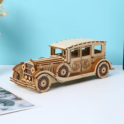 Трансграничный новый 3D трехмерный деревянный пазл детская игрушка классический автомобиль трехмерный деревянный пазл настольные украшения