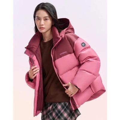 Зимняя новая короткая хлопковая спортивная куртка с капюшоном для мужчин и женщин, утолщенная, для пары