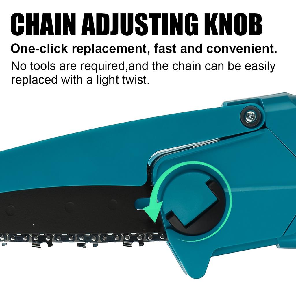 98VF 6-дюймовая беспроводная электрическая цепная пила, мини-ручная обрезка, мини-электрическая пила, деревообрабатывающий инструмент для обрезки сада