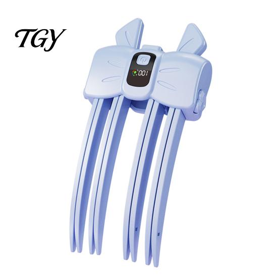 Instant Hair Root Lift Clip Heated Clip, LCD Display Wireless Volumizing Rechargeable Styling 2 Temperature Adjustable Electric Tool for Bangs,