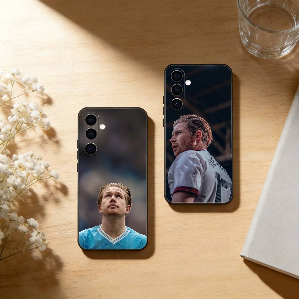 Футбольная звезда Кевин Де Брёйне Чехол для телефона Samsung Galaxy A73,A72,A71,A70,A53,A52,A51, Мягкий силиконовый черный чехол