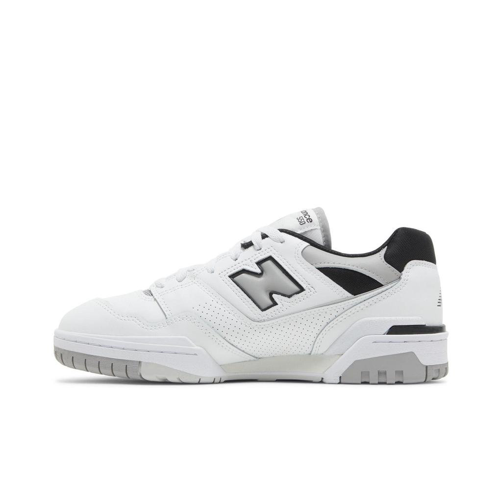 New Balance 550 'Concrete Black' (Unisex) White / Concrete / Black Vintage Basketball Shoes BB550NCL