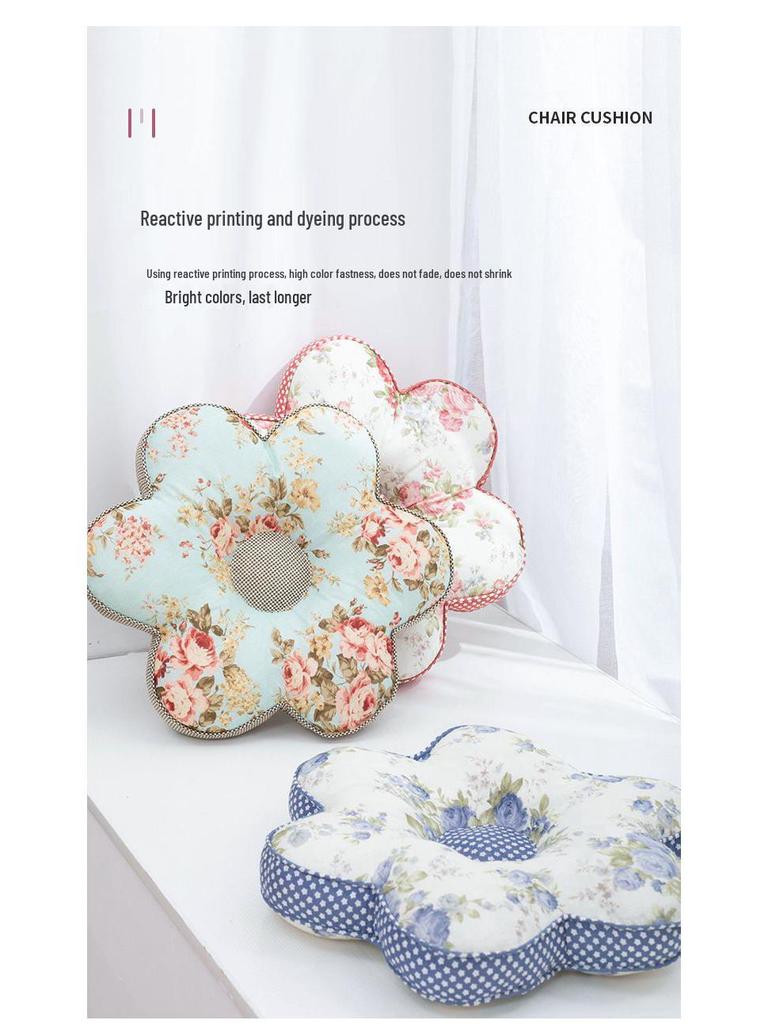 Корейская подушка с цветком сливы: Подушка для сна из 100% хлопка для офиса и спальни