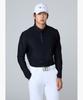 Descente Golf Фирменная футболка с длинным рукавом с жаккардовым узором и Y-образным вырезом (Dq32Mftl83)