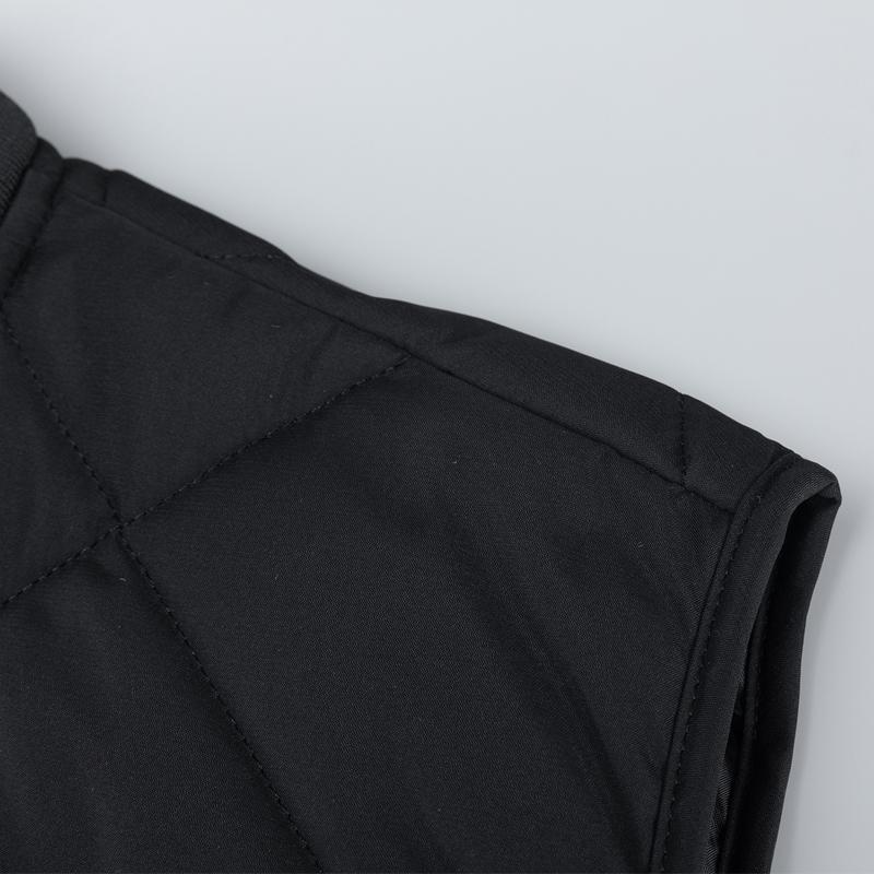 Men's Fall and Winter Thickened Warm Vest Solid Color Sleeveless Loose Casual Jacket