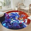 Sonic Round Floor Mat Perfect for Kitchen Outdoor Entryway Game Room Anti-slip Round Rug Anime Office Decor Wedding Party Gift