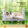 Cat Window Hammock with Strong Suction Cups for Indoor Cats Comfortable Hanging Bed Sunbathing Nest for Small to Medium Cats