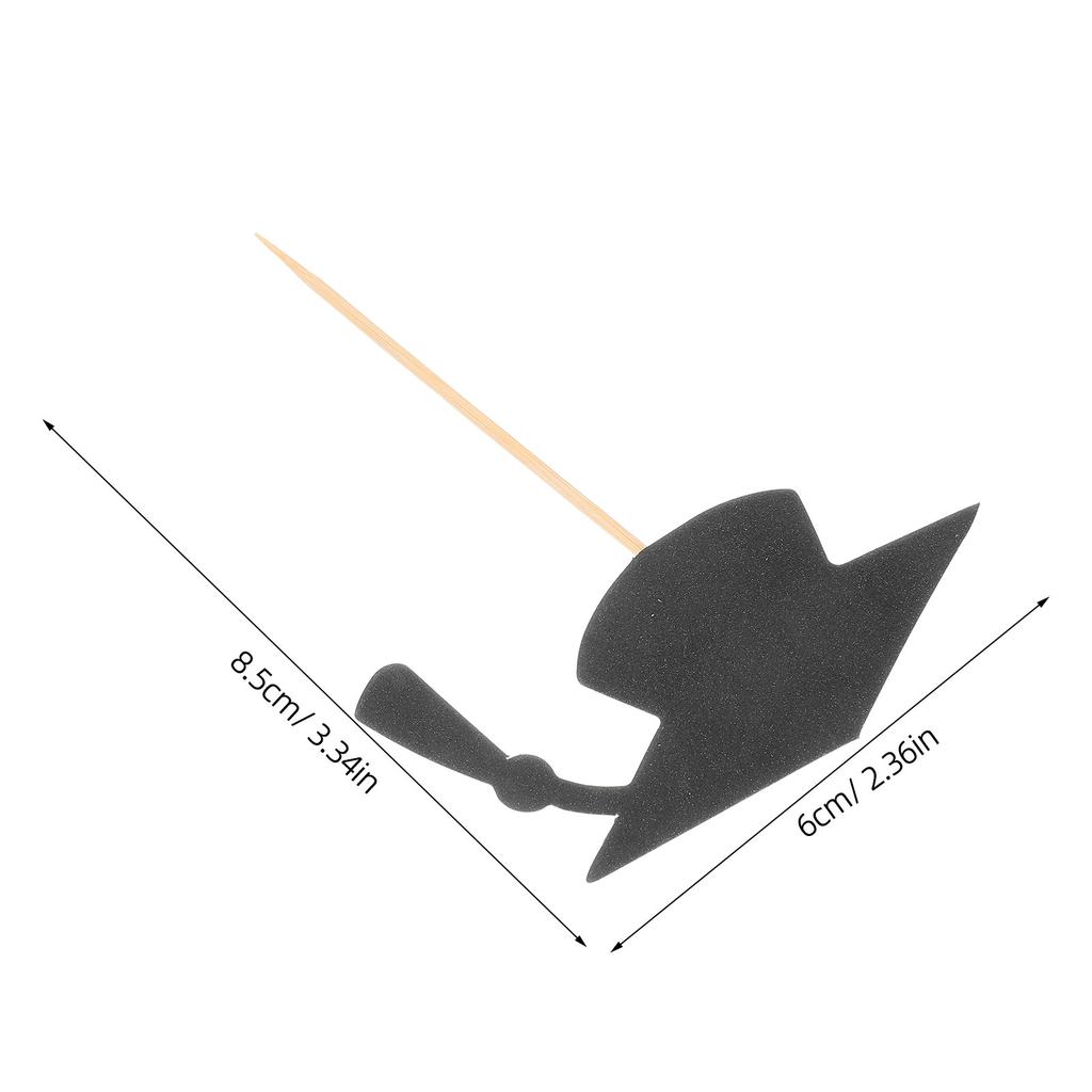 24Pcs Graduation Season Cupcake Decorating Grad Cap Cake Topper Creative Expression Photo Friendly Toppers for Graduation Table