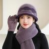 Elegant Winter Beanie for Women , Perfect for Middle-Aged & Elderly, Stretch Fit, Hand Washable,Warm Knit Winter Hat for Women