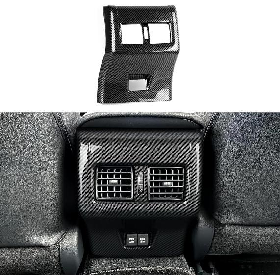 Car Air Vent Frame Center AC Trim Carbon Color ABS Decal Sticker Compatible With 8Th Gen Toyota Camry XV70 Accessories - For -2024 ONLY