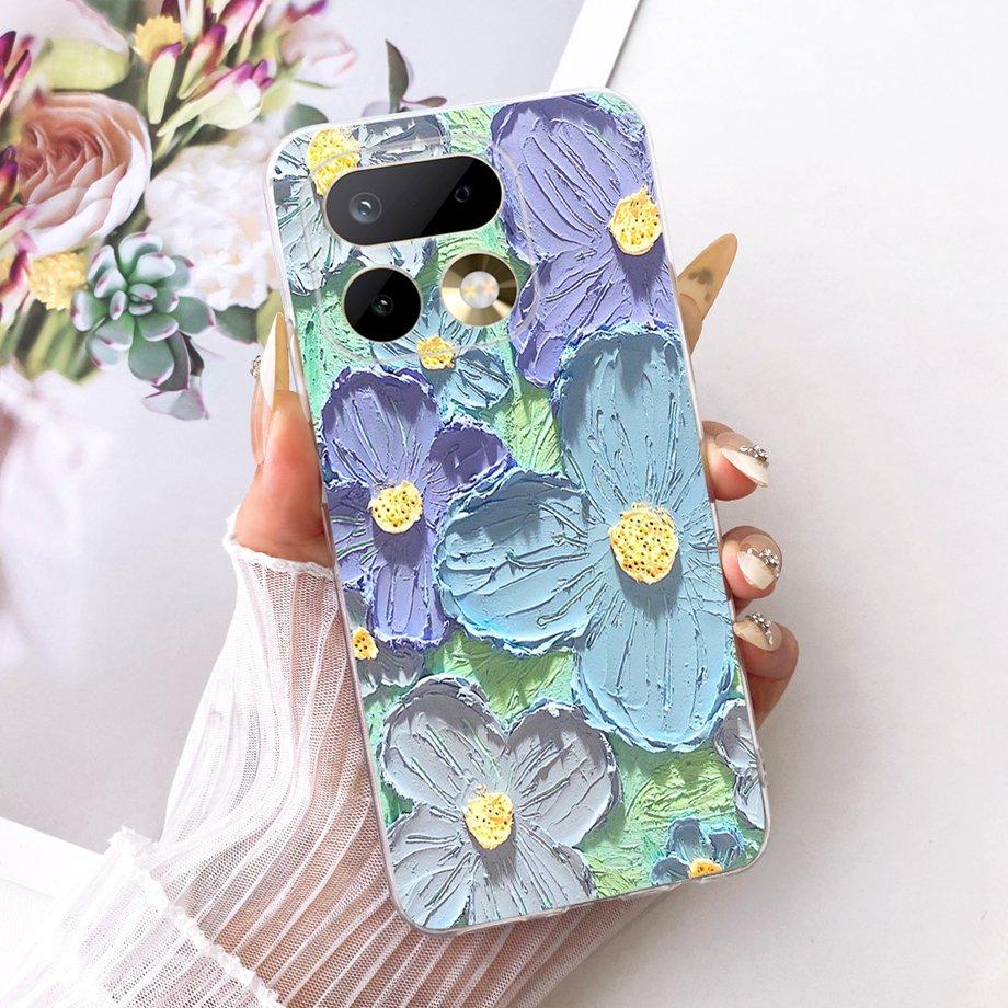 For Realme 16 Pro Pro+ Phone Case Soft Clear Silicone Cover Butterfly Dragon Cat Floral Painting Bumper RMX5121 RMX5131  Fundas