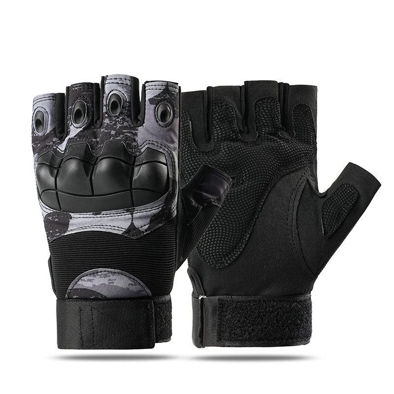Bicycling Biking Gloves Outdoor Men Military Gloves Full Finger Tactical Protective Gloves for Fishing Fingerless Trip