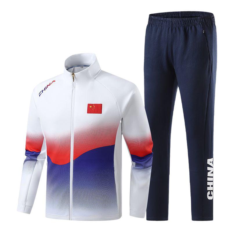 Spring/Summer Chinese Team Tracksuit Set: Unisex Wushu Training Jacket & Long Pants