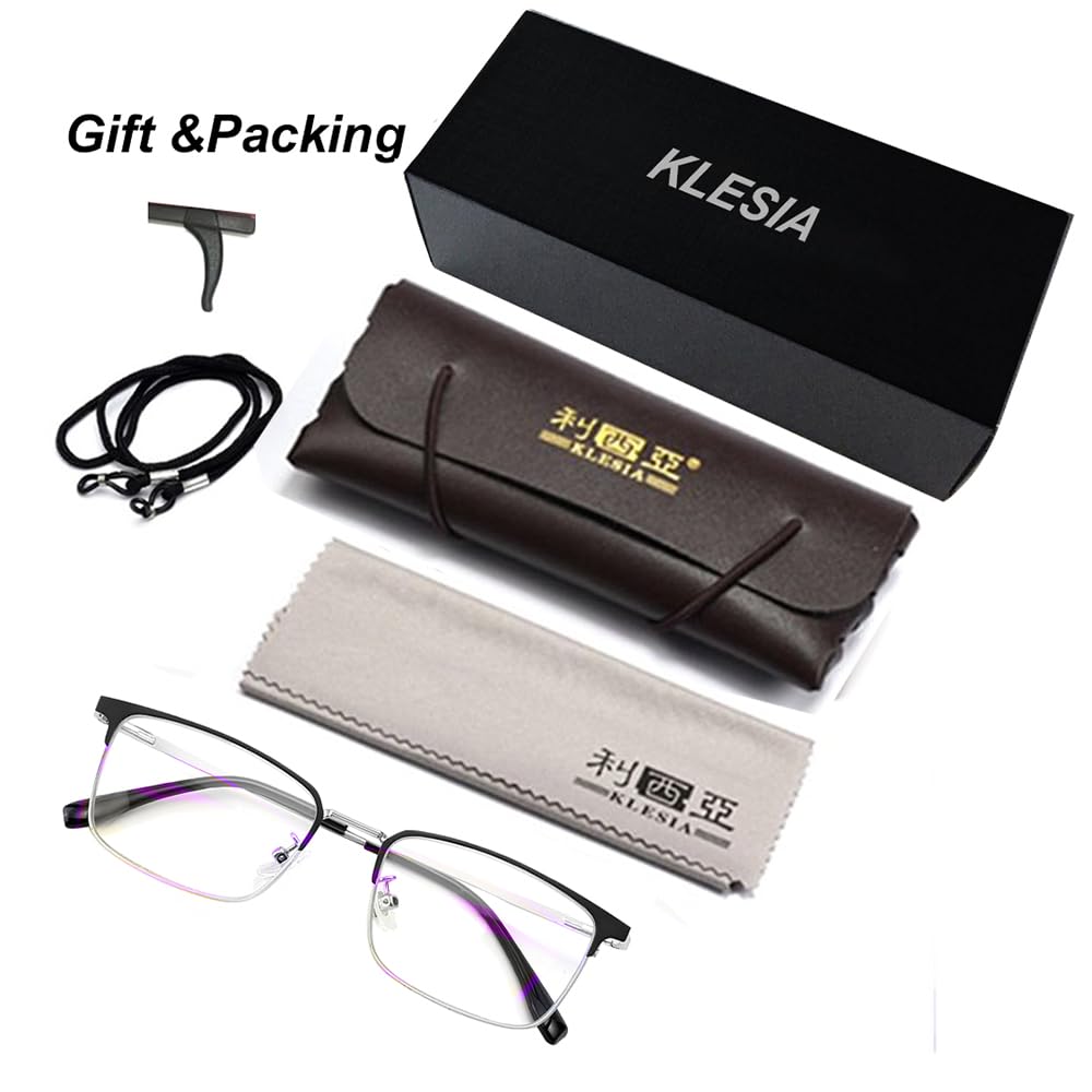 Стильные очки для чтения с синим светом, режущие очки для чтения, портативные [KLESIA] мужские очки, очки, (1,00)