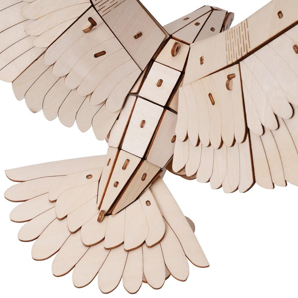 Tsukurundesu 3D Wooden Puzzle (Endangered Species Series Golden Eagle) with Japanese Instructions